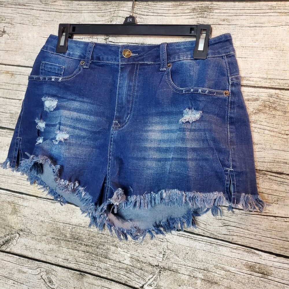 Jeans Brand Shorts Cutoff Dark Blue Size Large